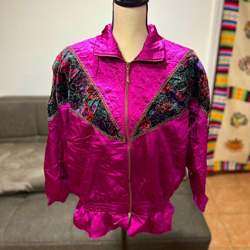COPY - Royal purple satin jacket